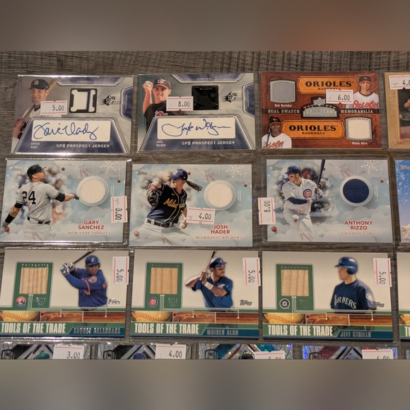 HUGE 42 MLB Baseball Card Memorabilia Relic Patch Jersey Bat Game Used Cards Lot - Picture 2 of 6